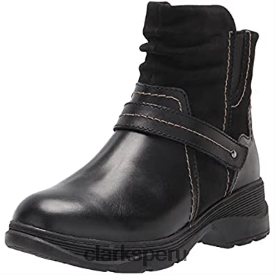 bota aveleigh mujer moda clarks cuero negro mujer Clarks 40N4LX2861 cuero negro