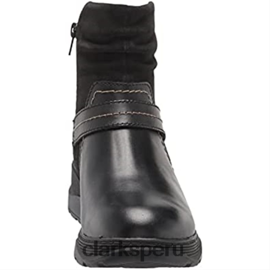 bota aveleigh mujer moda clarks cuero negro mujer Clarks 40N4LX2861 cuero negro