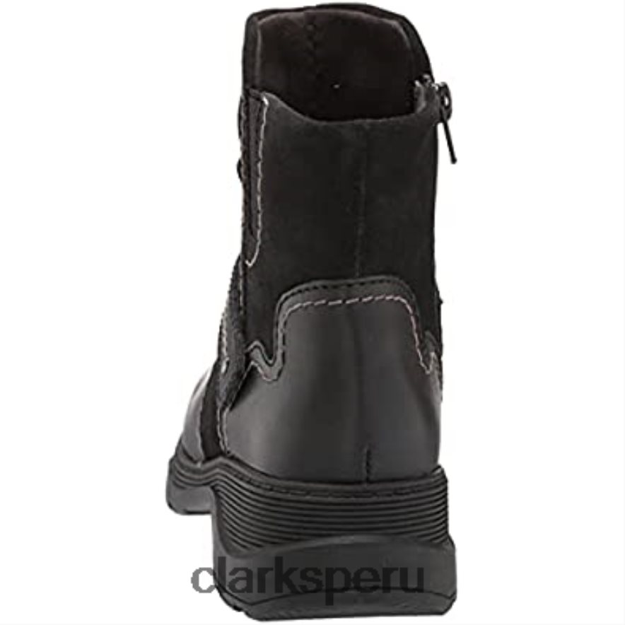 bota aveleigh mujer moda clarks cuero negro mujer Clarks 40N4LX2861 cuero negro