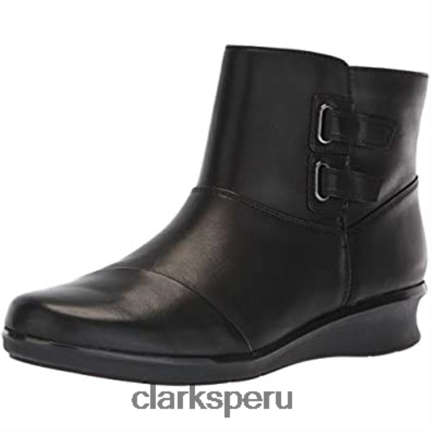 botas de moda Hope Cody para mujer de cuero negro clarks mujer Clarks 40N4LX2158 cuero negro