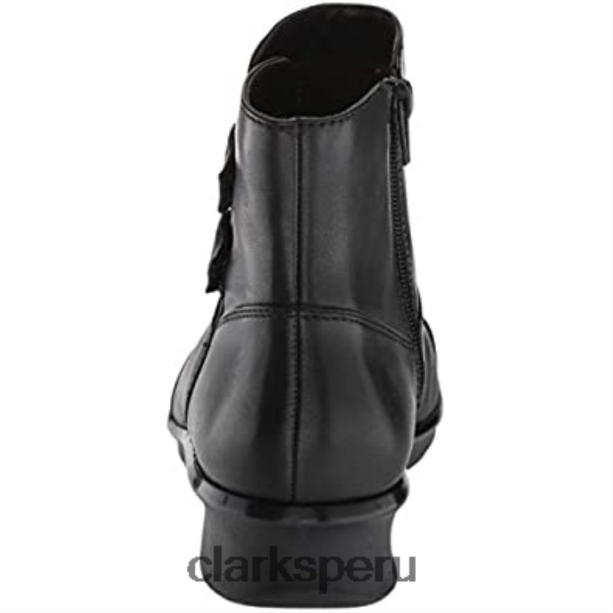 botas de moda Hope Cody para mujer de cuero negro clarks mujer Clarks 40N4LX2158 cuero negro