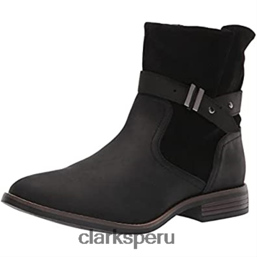botas de moda camzstrap para mujer clarks negras mujer Clarks 40N4LX822 negro