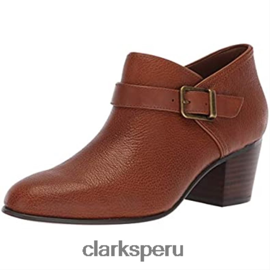 botas de moda maypearl milla de cuero tostado oscuro para mujer clarks mujer Clarks 40N4LX2964 cuero bronceado oscuro