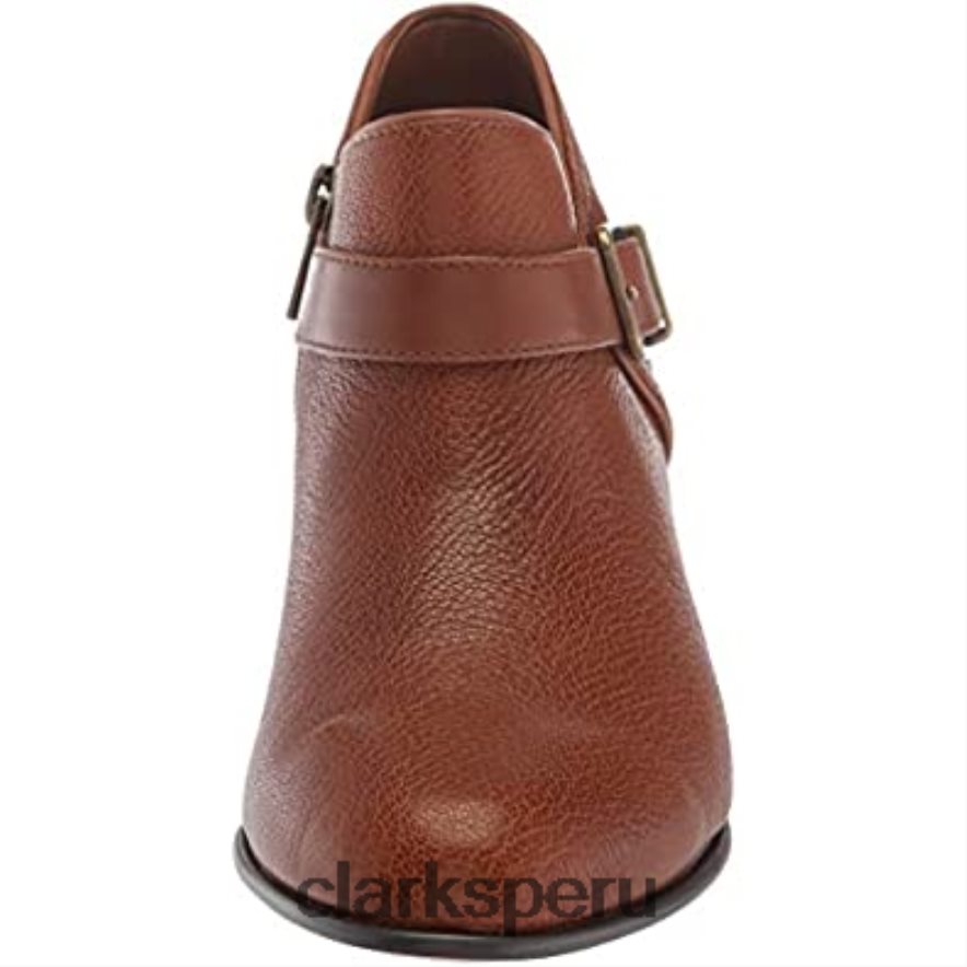 botas de moda maypearl milla de cuero tostado oscuro para mujer clarks mujer Clarks 40N4LX2964 cuero bronceado oscuro