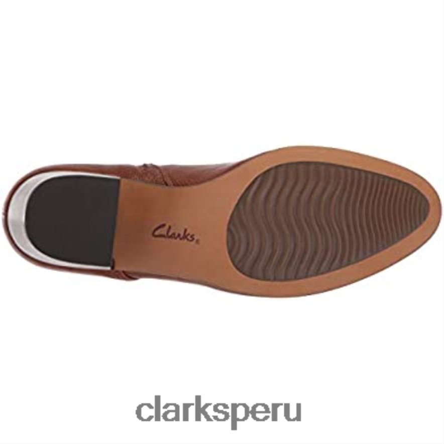 botas de moda maypearl milla de cuero tostado oscuro para mujer clarks mujer Clarks 40N4LX2964 cuero bronceado oscuro
