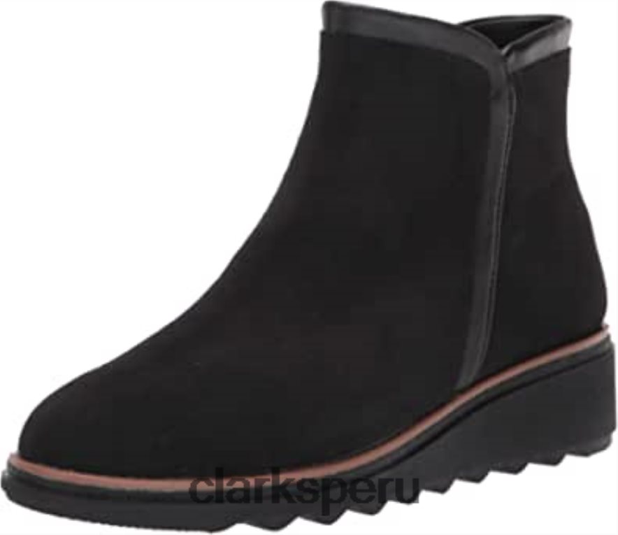 botas de moda sharon heights de mujer de gamuza negra clarks mujer Clarks 40N4LX380 ante negro