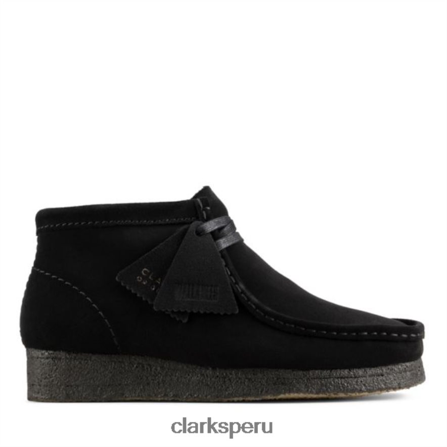 Bota clarks wallabee de ante negro ante negro mujer Clarks 40N4LX6177 ante negro