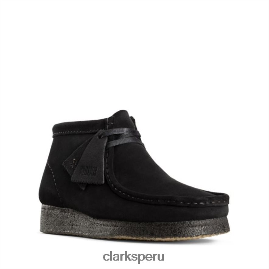 Bota clarks wallabee de ante negro ante negro mujer Clarks 40N4LX6177 ante negro