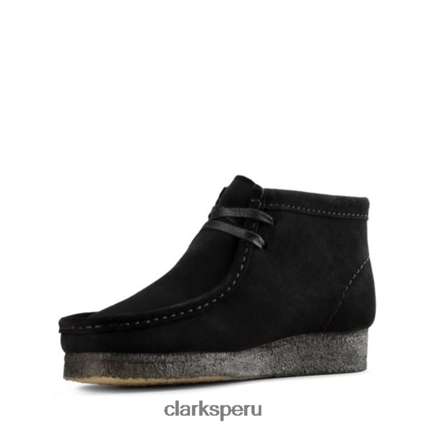 Bota clarks wallabee de ante negro ante negro mujer Clarks 40N4LX6177 ante negro