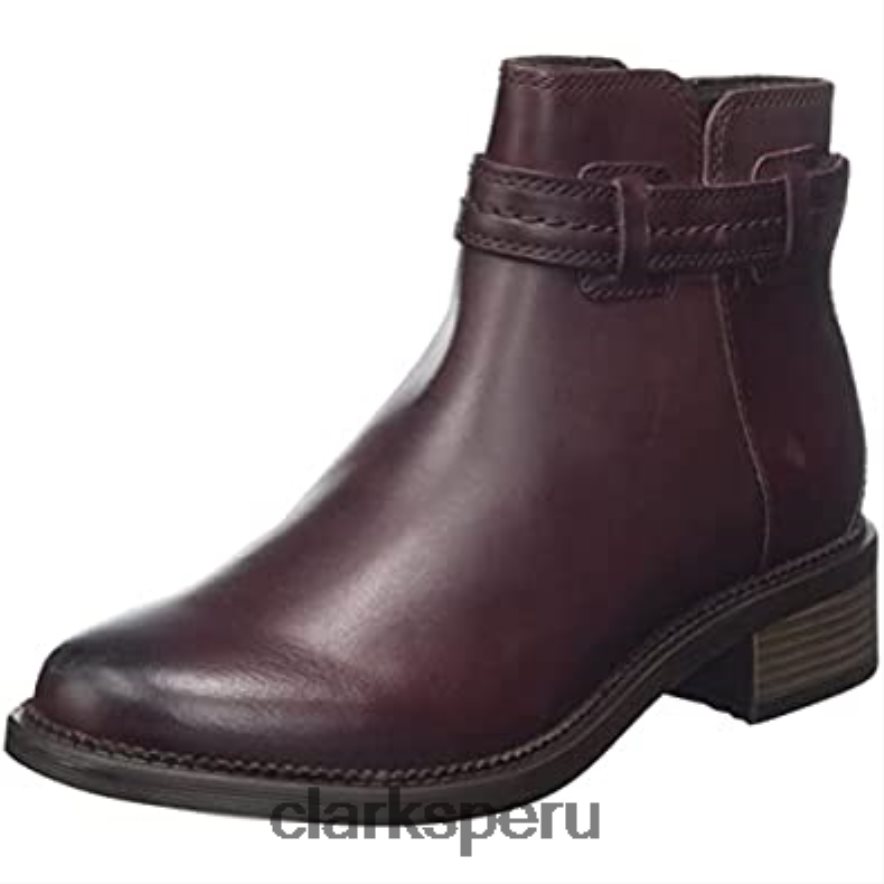 Bota Chelsea Maye Easy para mujer marrón oscuro Lea Clarks mujer Clarks 40N4LX2838