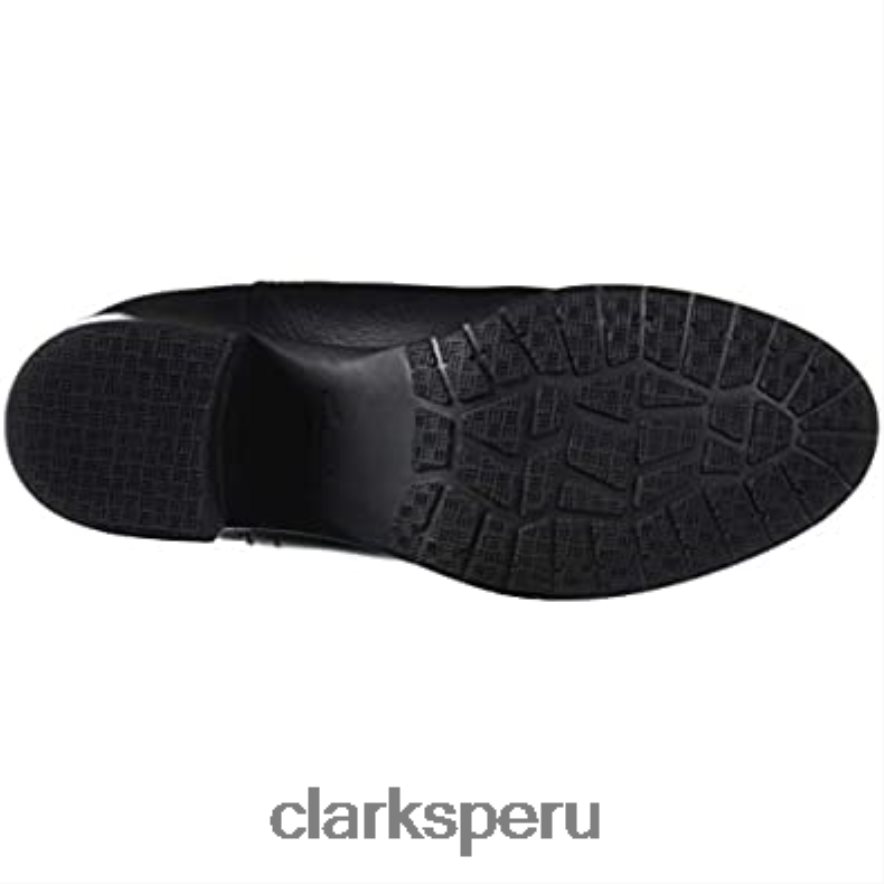 Botas chelsea clarks hollis sun de mujer de cuero negro mujer Clarks 40N4LX2546 cuero negro