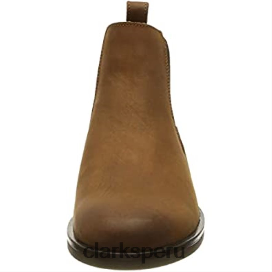 botas chelsea memi top para mujer clarks dark tan lea mujer Clarks 40N4LX653 lea bronceado oscuro