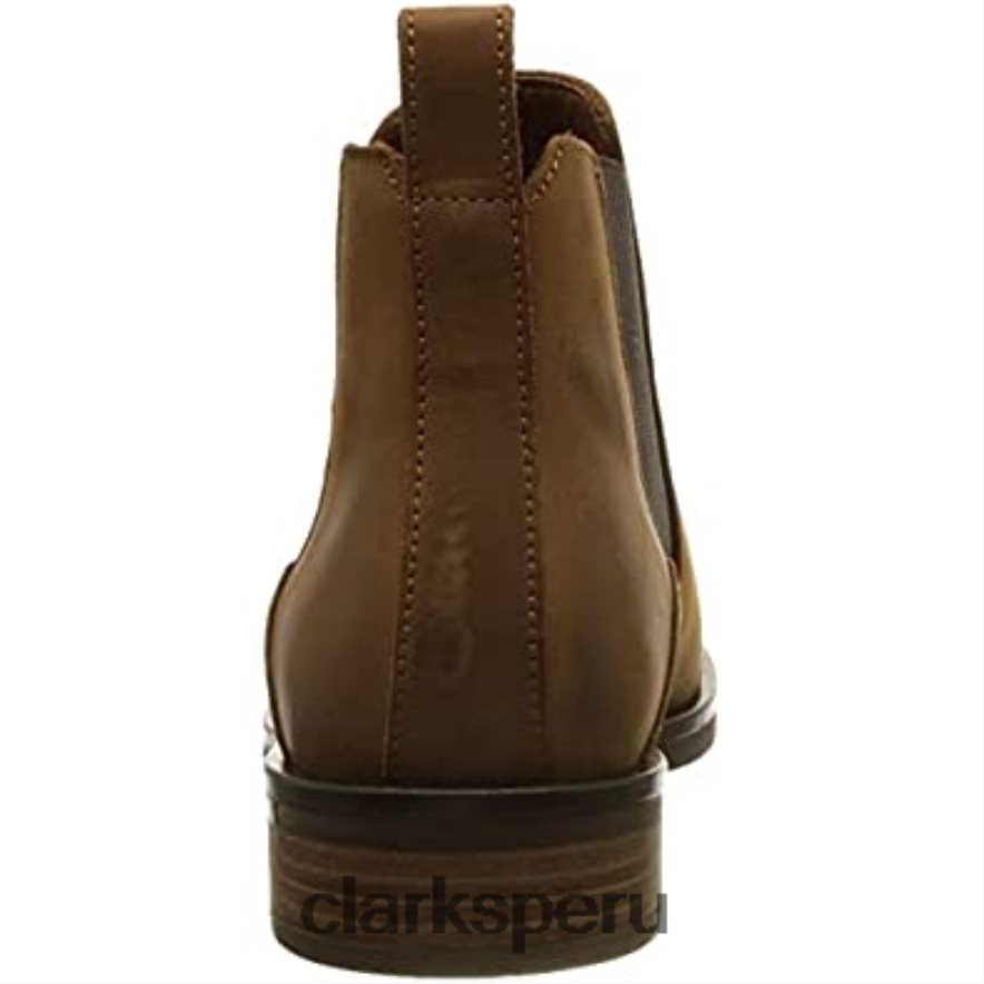 botas chelsea memi top para mujer clarks dark tan lea mujer Clarks 40N4LX653 lea bronceado oscuro
