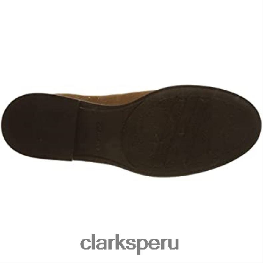 botas chelsea memi top para mujer clarks dark tan lea mujer Clarks 40N4LX653 lea bronceado oscuro