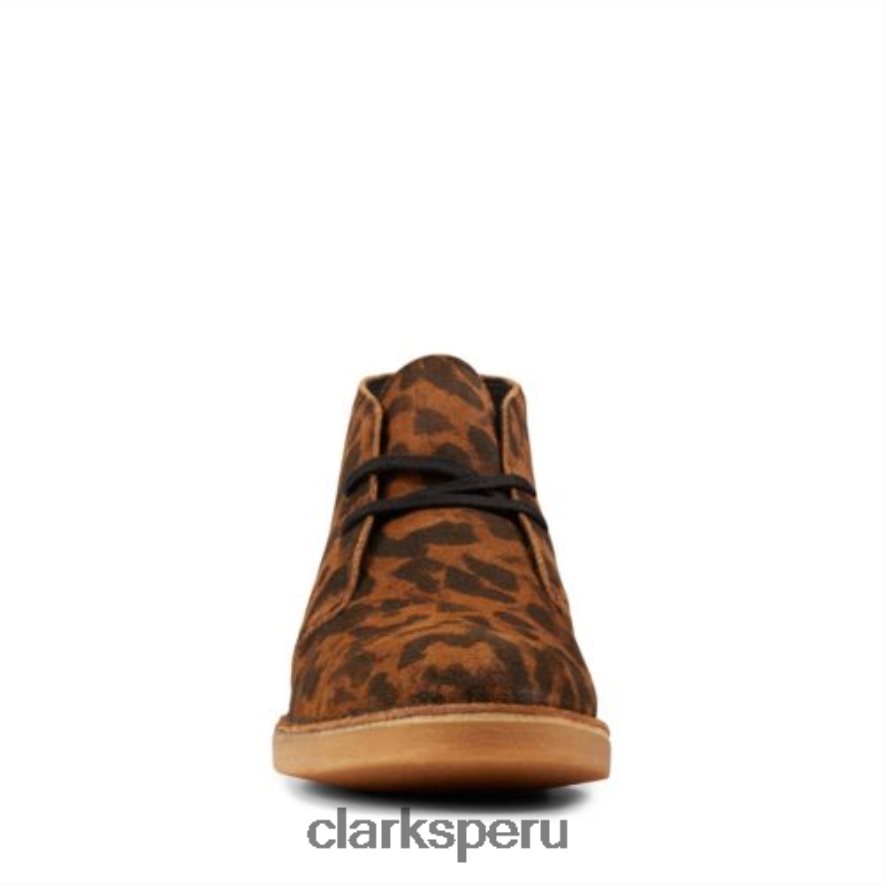 bota desierto 2 clarks ante leopardo mujer Clarks 40N4LX4191 ante de leopardo