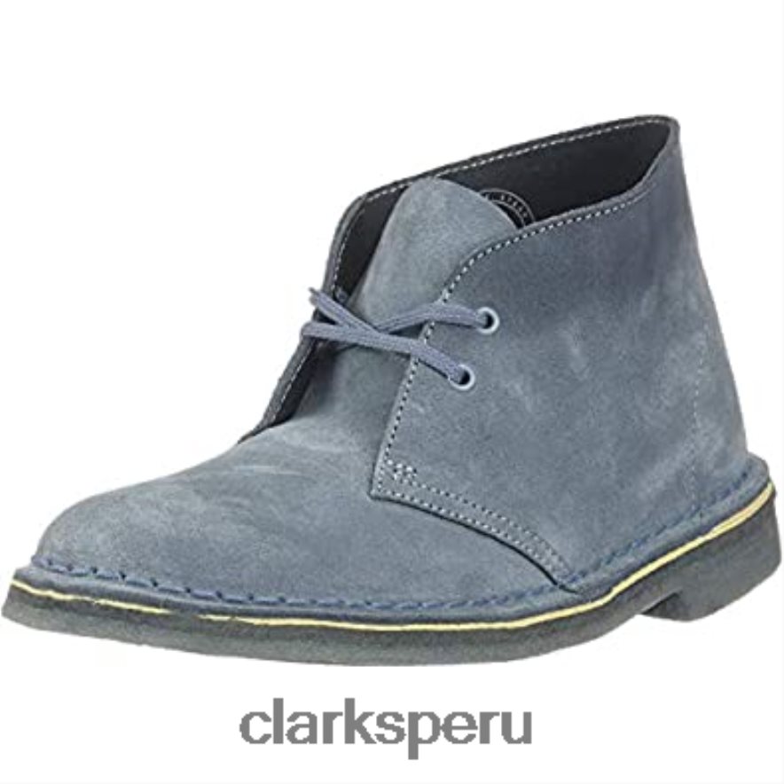 bota safari mujer clarks ante azul gris mujer Clarks 40N4LX1103 gamuza gris azul