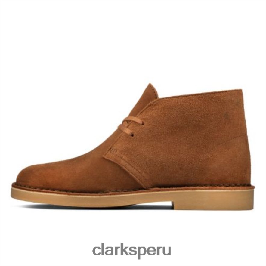 botas clarks desert 2 ante tostado oscuro mujer Clarks 40N4LX4130 gamuza bronceada oscura