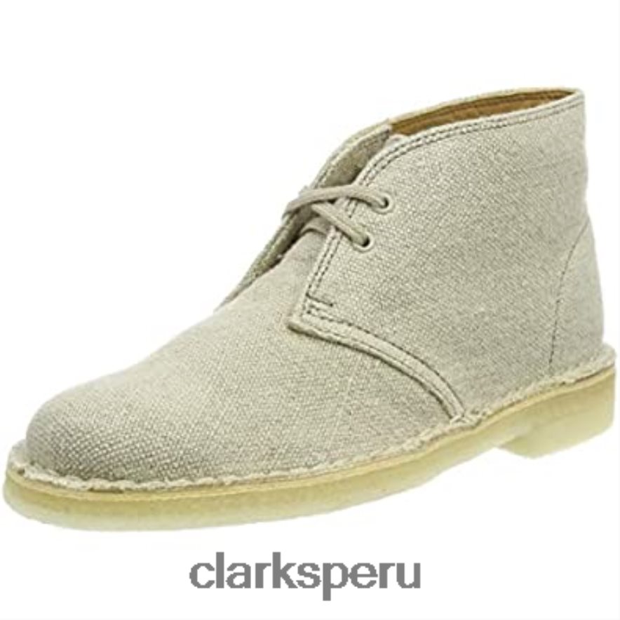 botas safari mujer clarks beige lona natural mujer Clarks 40N4LX2495 lona natural beige