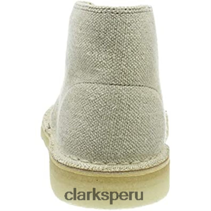 botas safari mujer clarks beige lona natural mujer Clarks 40N4LX2495 lona natural beige