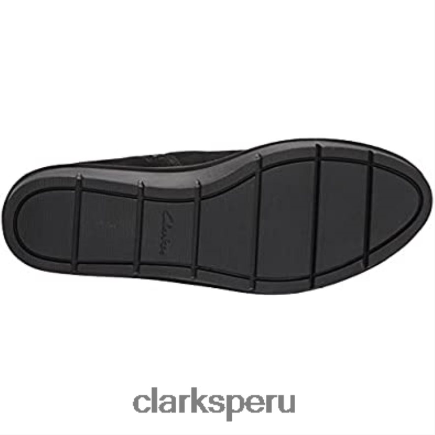 Botín airabell vibe de ante negro para mujer clarks mujer Clarks 40N4LX2148 ante negro