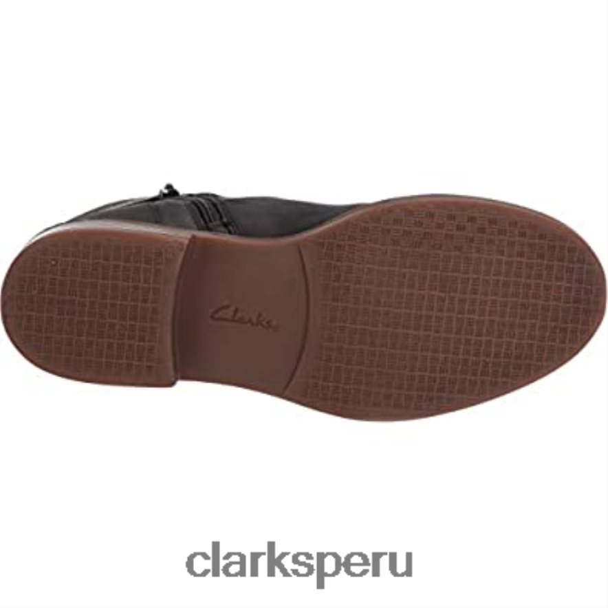 Botín clarks camzdime de piel negro para mujer mujer Clarks 40N4LX457 cuero negro