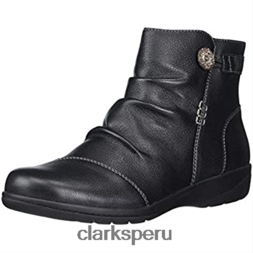 Botín clarks cheyn zoe de piel negro para mujer mujer Clarks 40N4LX2625 cuero negro