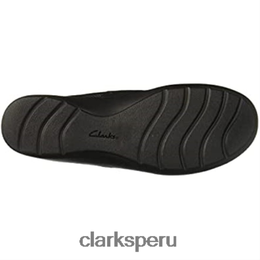 Botín clarks cora chai de piel negro para mujer mujer Clarks 40N4LX2505 cuero negro