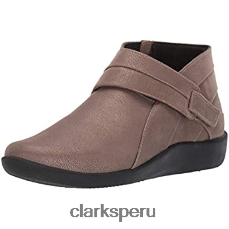 Botín clarks sillian rani sintético metalizado peltre para mujer mujer Clarks 40N4LX1289 peltre metálico sintético