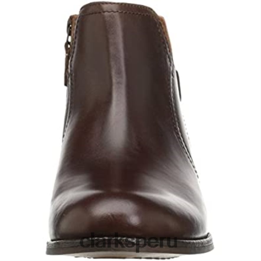 Botines clarks maypearl lila para mujer tostado oscuro mujer Clarks 40N4LX2114