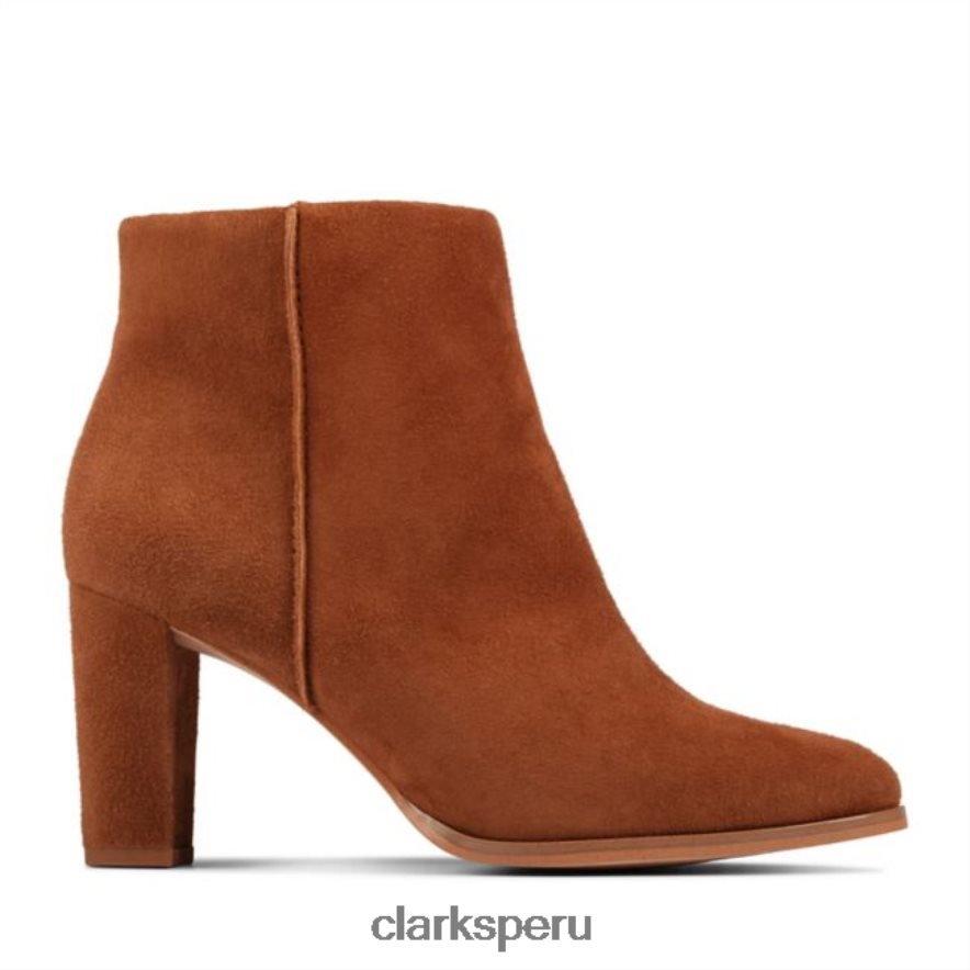 ante marrón oscuro clarks kaylfern 2 ante marrón oscuro mujer Clarks 40N4LX6448 gamuza bronceada oscura