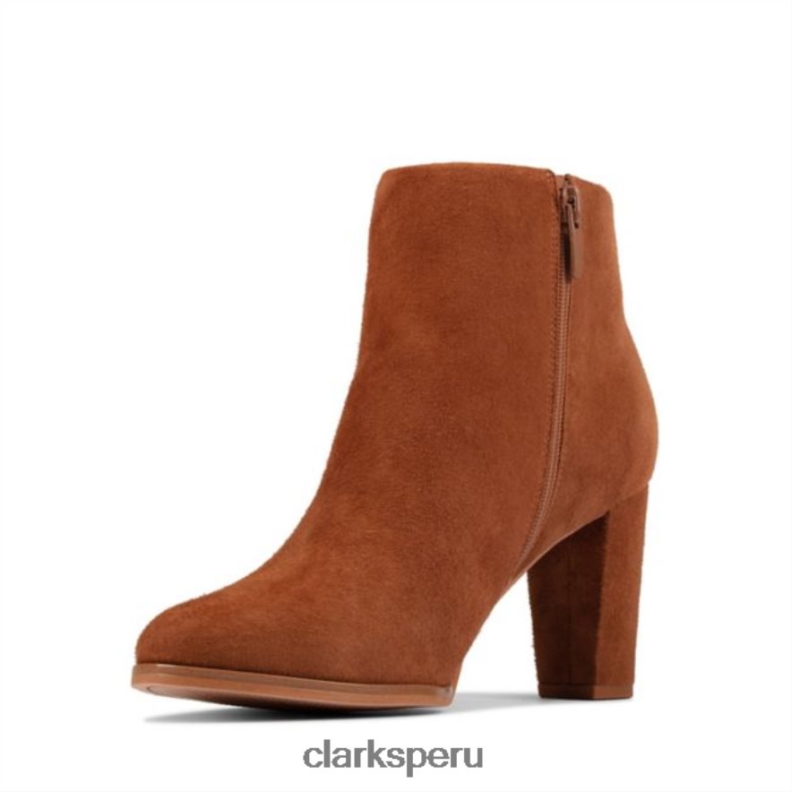 ante marrón oscuro clarks kaylfern 2 ante marrón oscuro mujer Clarks 40N4LX6448 gamuza bronceada oscura