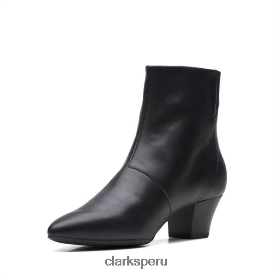 bota teresa de cuero negro clarks de cuero negro mujer Clarks 40N4LX6004 cuero negro