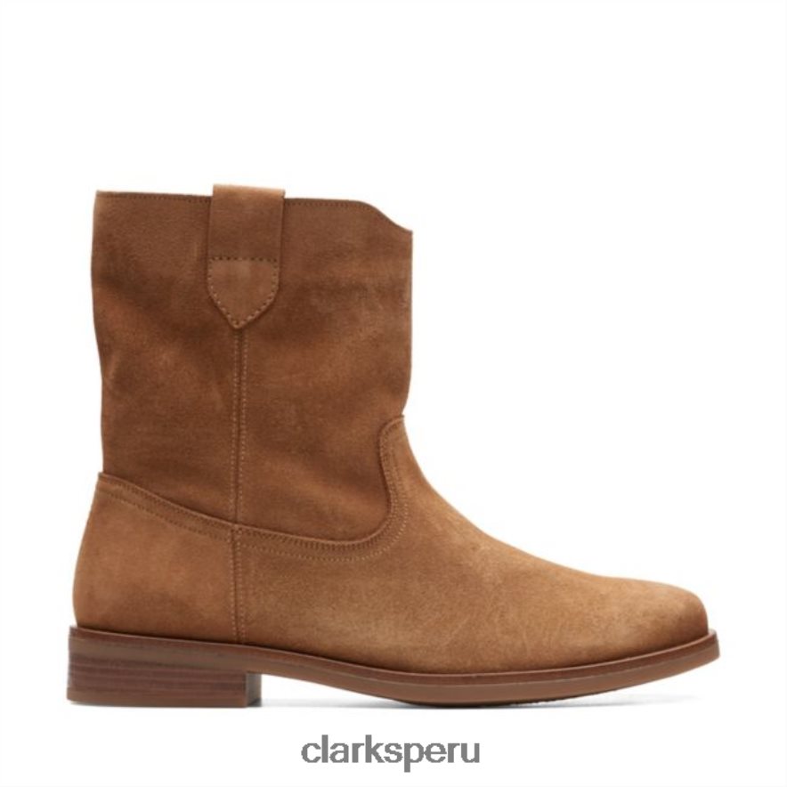 clarks memi mid tan ante marrón mujer Clarks 40N4LX6440 gamuza color canela