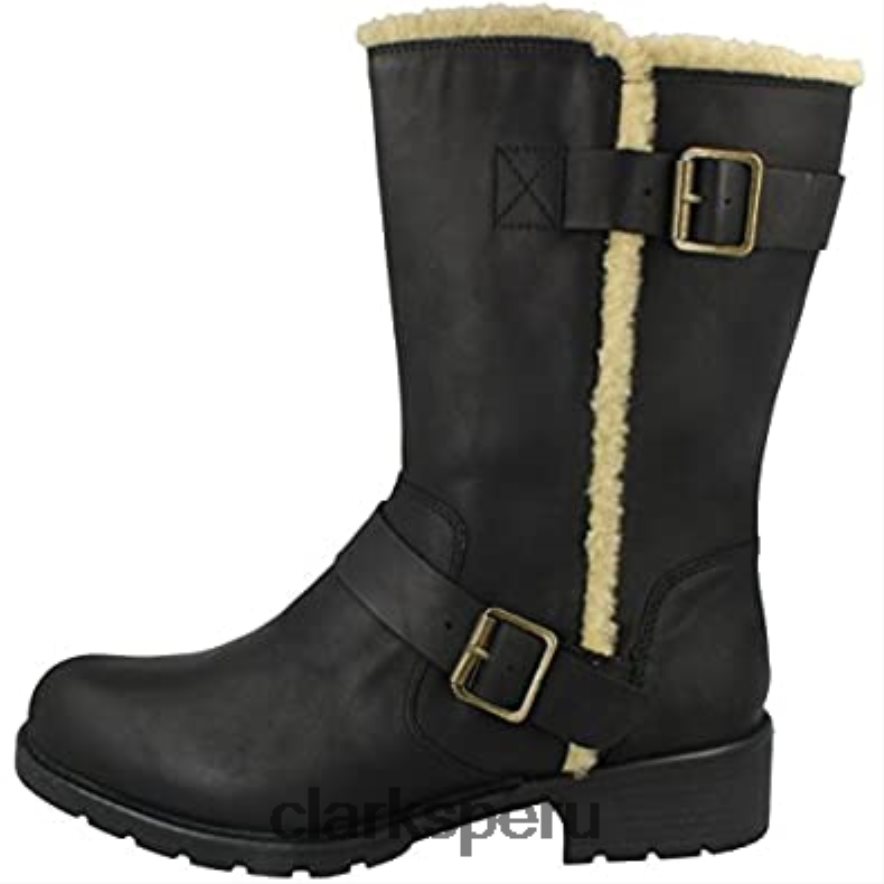 Bota clarks orinoco art de mujer de piel negra mujer Clarks 40N4LX579 cuero negro