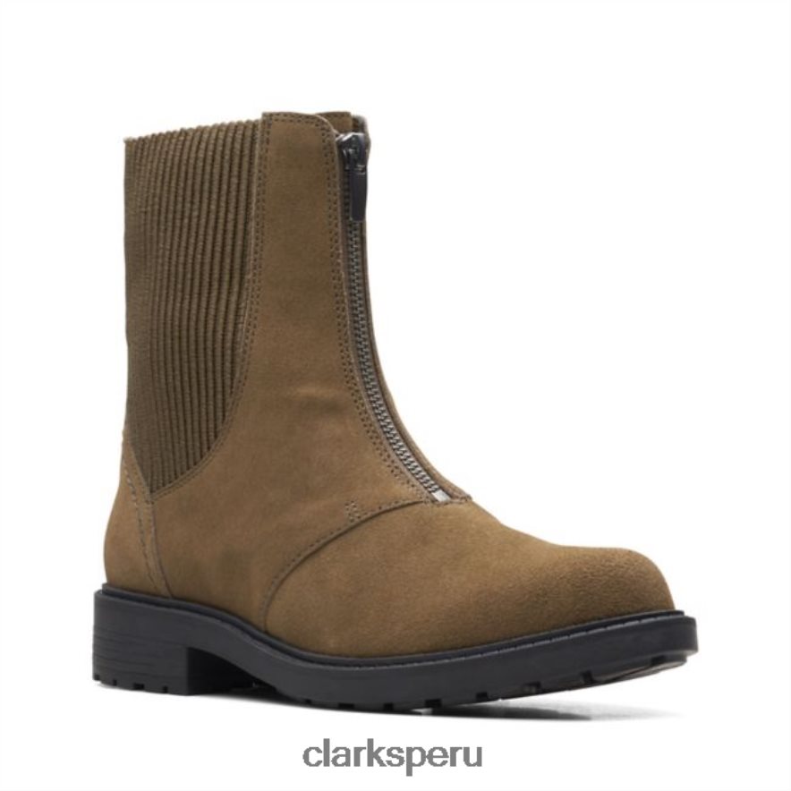 clarks orinoco2 up ante oliva oscuro mujer Clarks 40N4LX6131 ante oliva oscuro