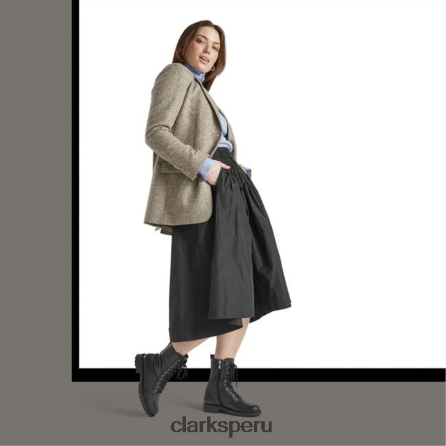 cuero negro clarks orinoco 2 estilo cuero negro mujer Clarks 40N4LX5312 cuero negro