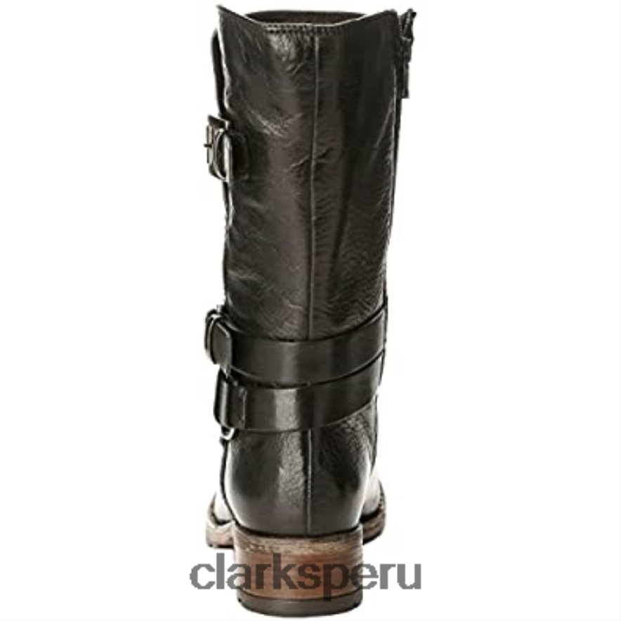 Botas biker clarks volara melody mujer negro mujer Clarks 40N4LX2626 cuero negro