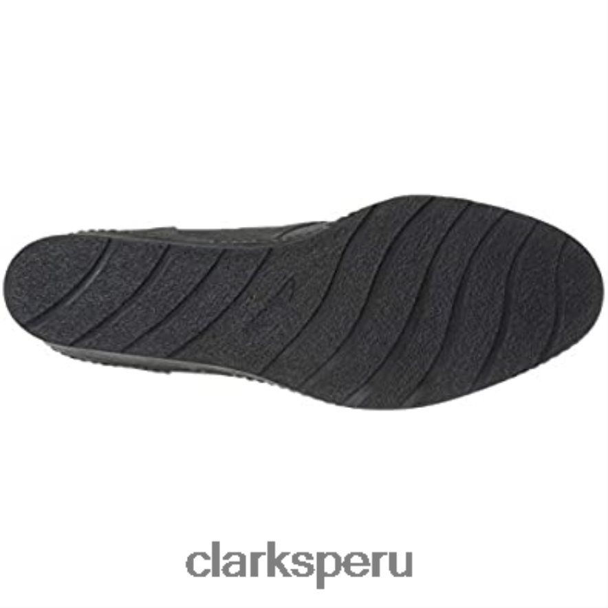 Botas de combate Clarks Hazen Charm de ante gris para mujer mujer Clarks 40N4LX1561 gamuza gris