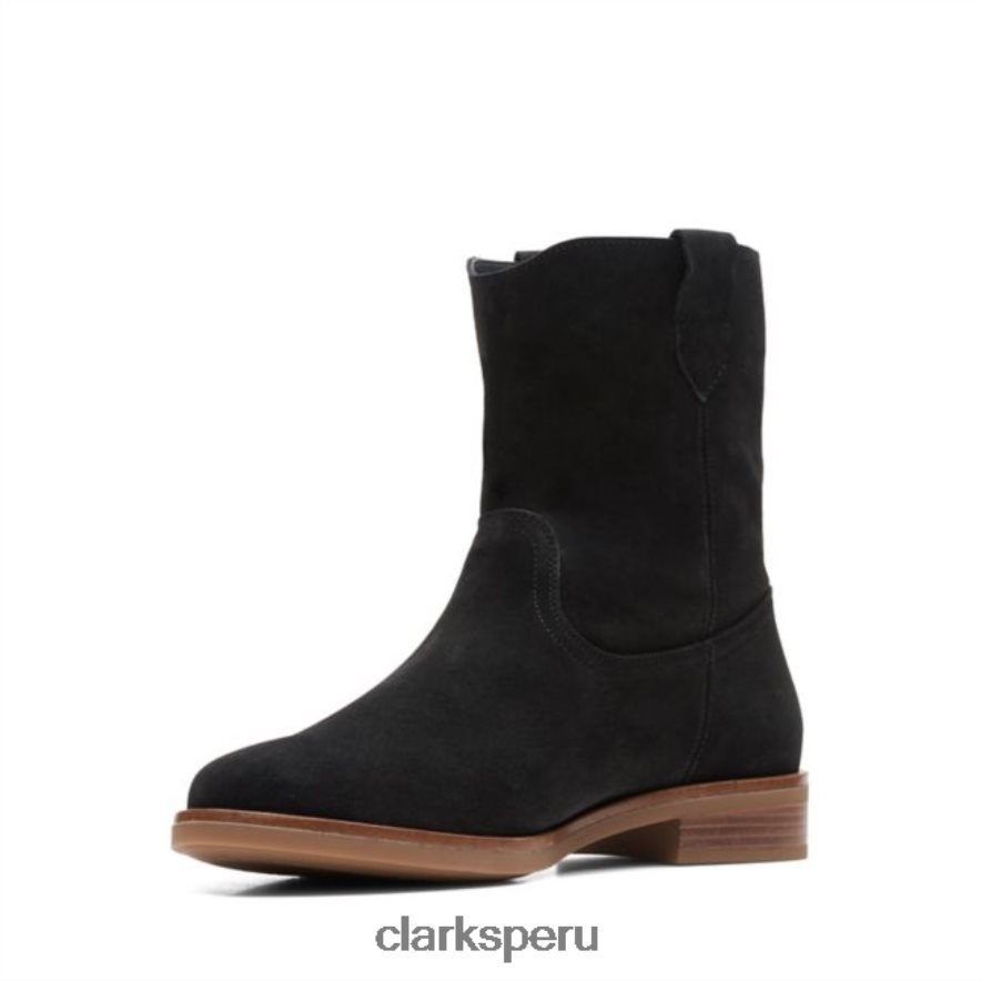 ante negro clarks memi mid ante negro mujer Clarks 40N4LX5344 ante negro