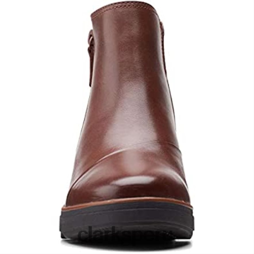 botas clarks mahoga ny de cuero para mujer mazy eastham charol negro mujer Clarks 40N4LX1201 cuero caoba