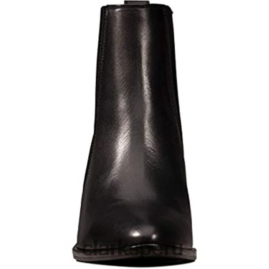 botas clarks west lo de cuero negro para mujer mujer Clarks 40N4LX2491 cuero negro