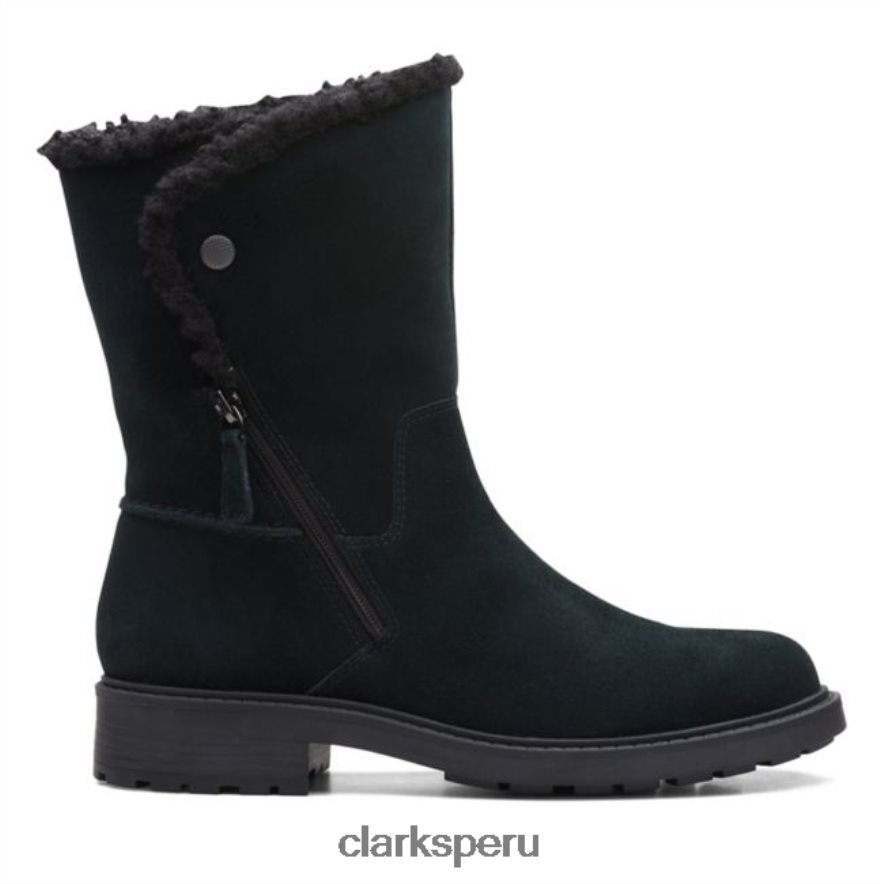 clarks ante negro opal zip ante negro mujer Clarks 40N4LX6169 ante negro