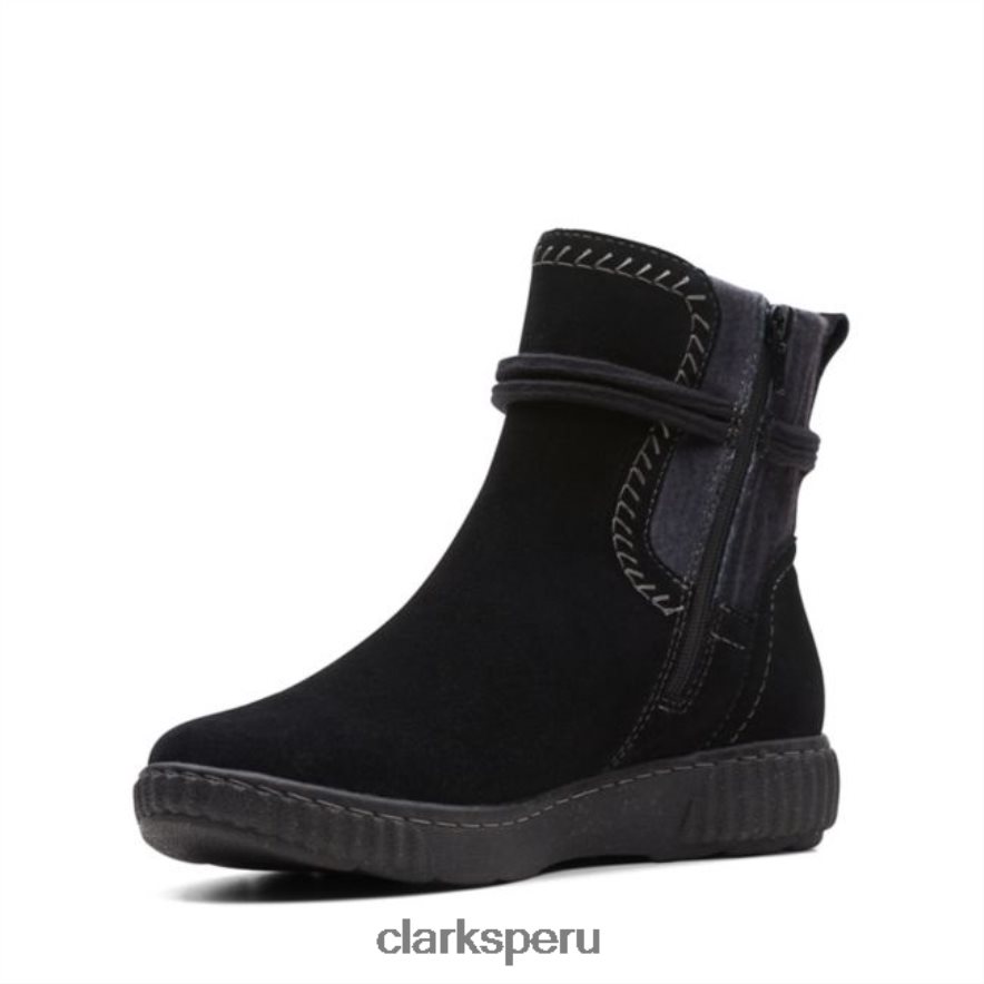 clarks de ante negro caroline lily ante negro mujer Clarks 40N4LX6156 ante negro