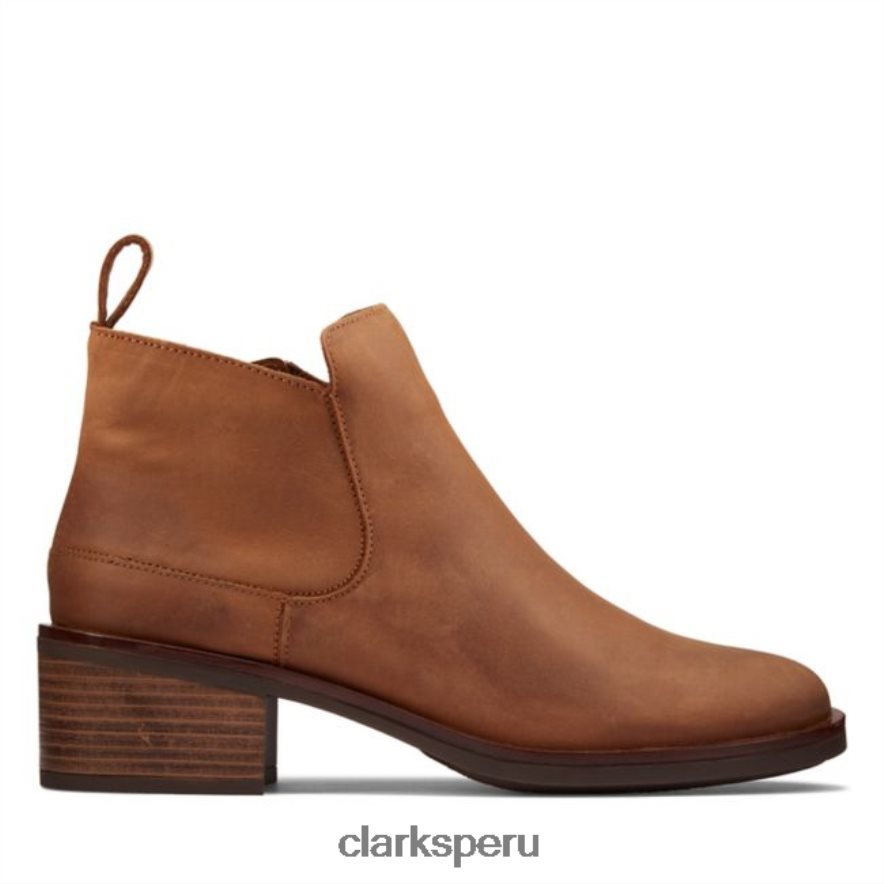 clarks memi zip cuero tostado oscuro cuero tostado oscuro mujer Clarks 40N4LX5314 cuero bronceado oscuro