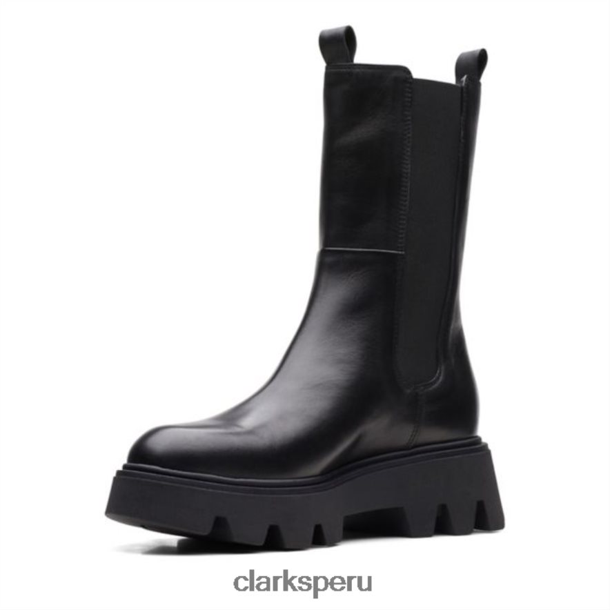 cuero negro clarks motivo 20 top cuero negro mujer Clarks 40N4LX5272 cuero negro