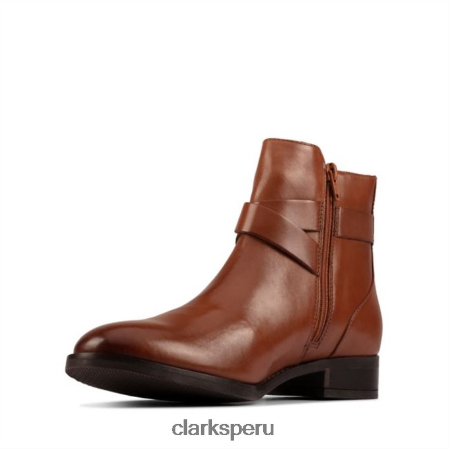 hebilla hamble cuero color canela oscuro cuero color canela oscuro clarks mujer Clarks 40N4LX5334 cuero bronceado oscuro