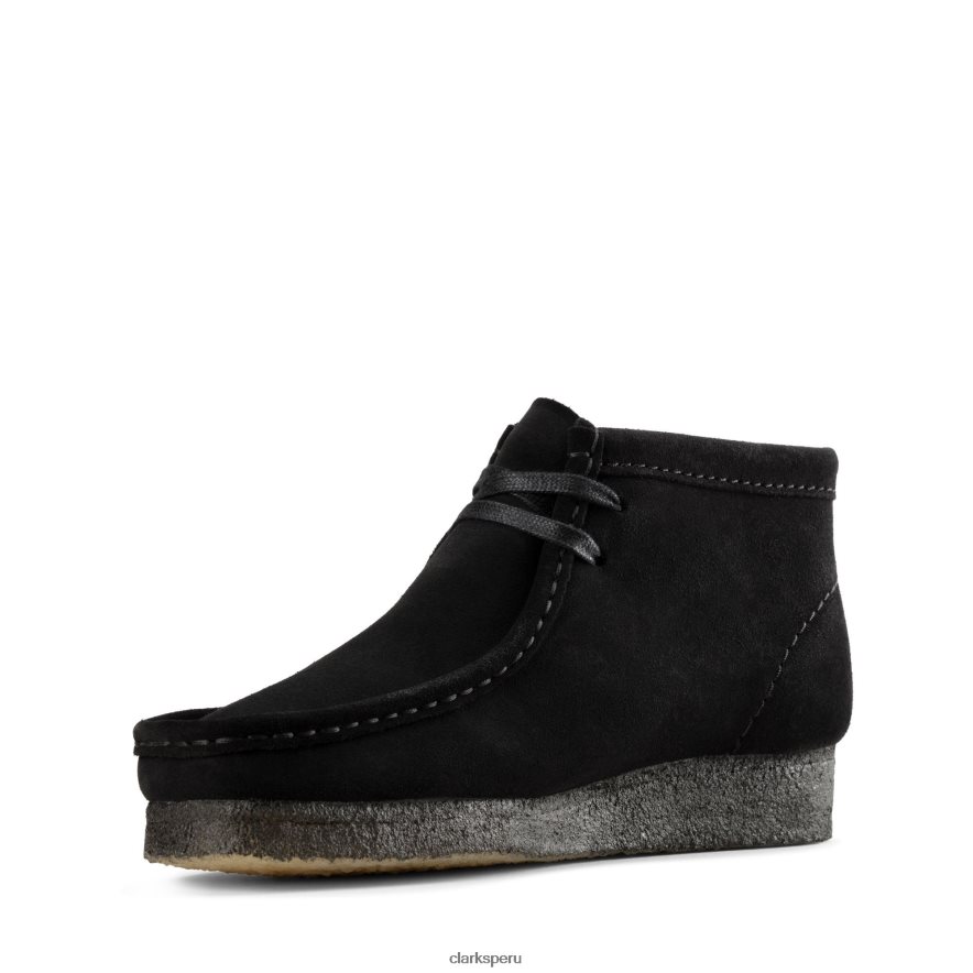 bota clarks wallabee de ante negro mujer Clarks 40N4LX3016 ante negro