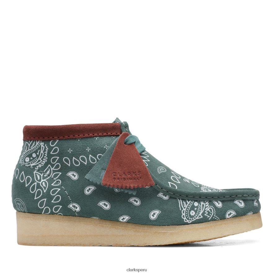 botas clarks wallabee mujer Clarks 40N4LX3153 verde