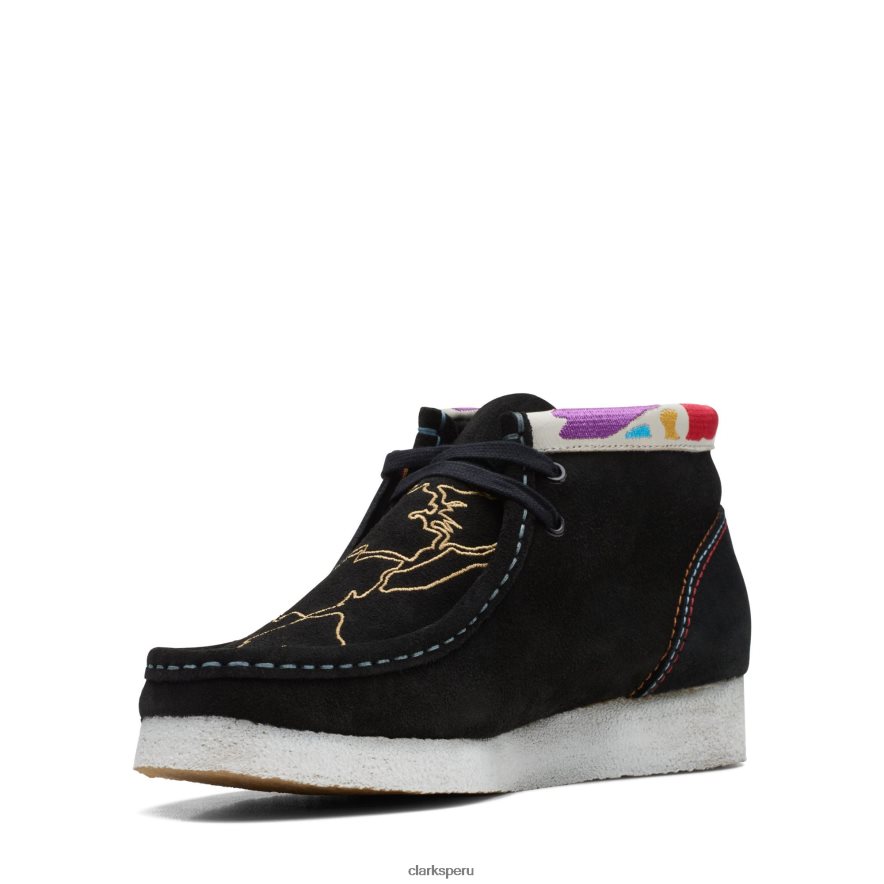 botas clarks wallabee negras mujer Clarks 40N4LX3162 negro