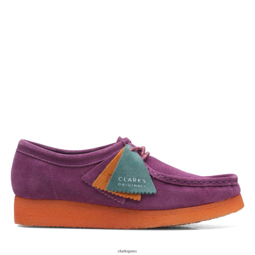 clarks wallabee morado mujer Clarks 40N4LX3154 púrpura